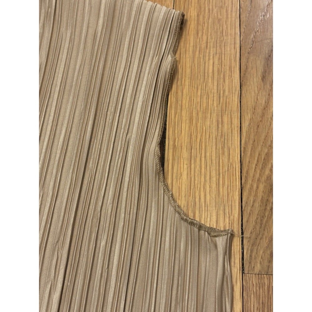 Anine Bing Melanie Pleated Midi Dress Brown Size M Sleeveless Slit - Picture 9 of 9